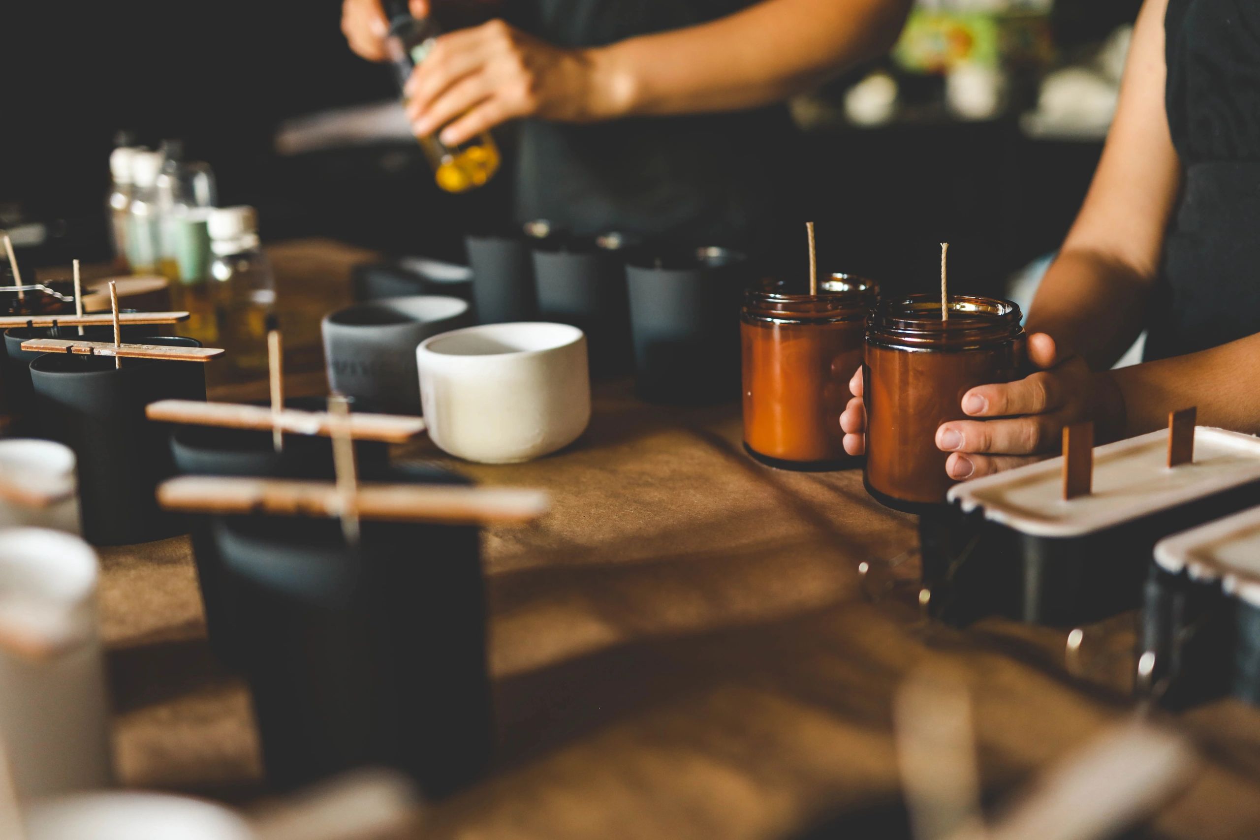 mobile candle making workshop