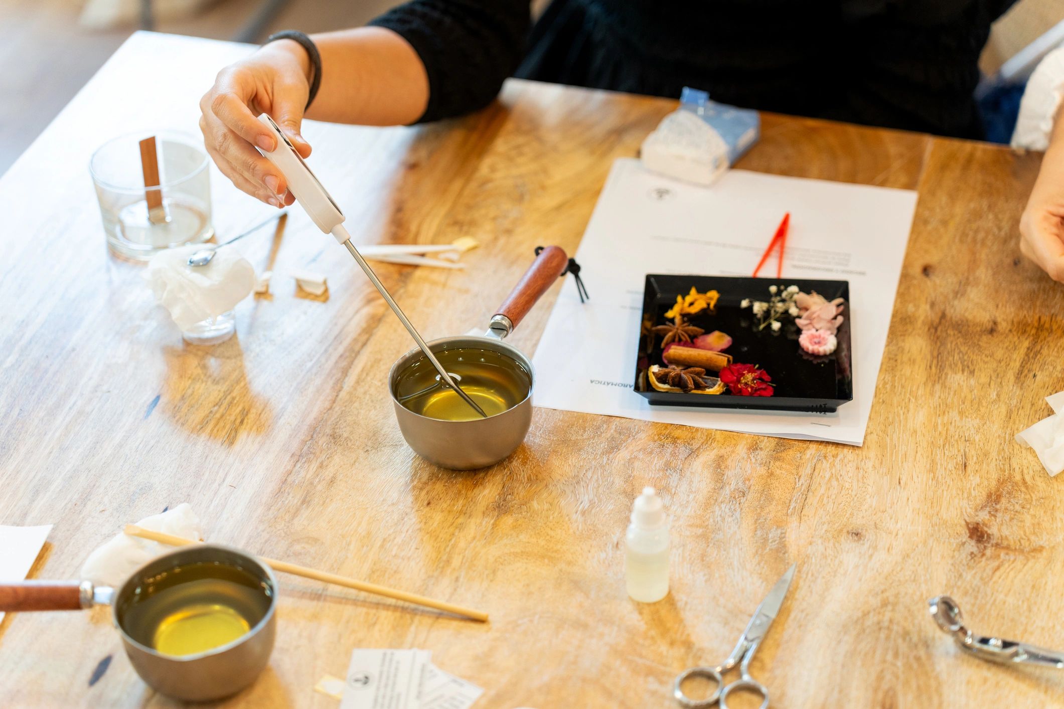 mobile candle making workshop